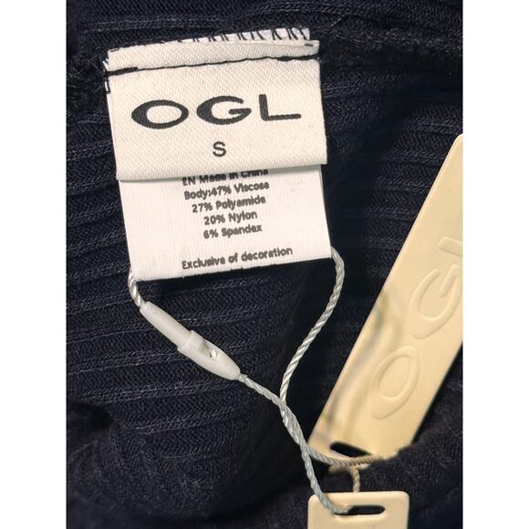 OGL long sleeve navy dress Size S NWT - Picture 4 of 4